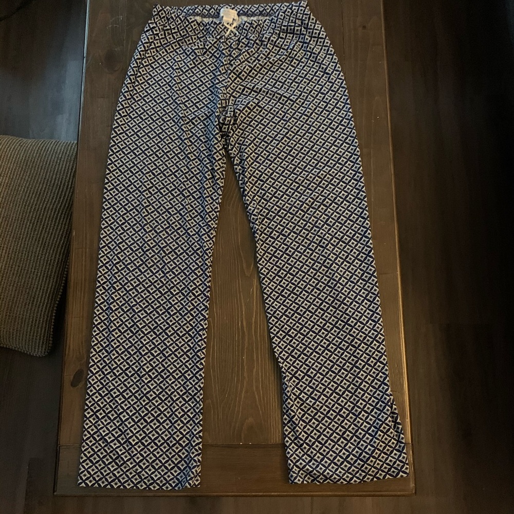 EUC Kathy Ireland size sm  blue print sleep pants